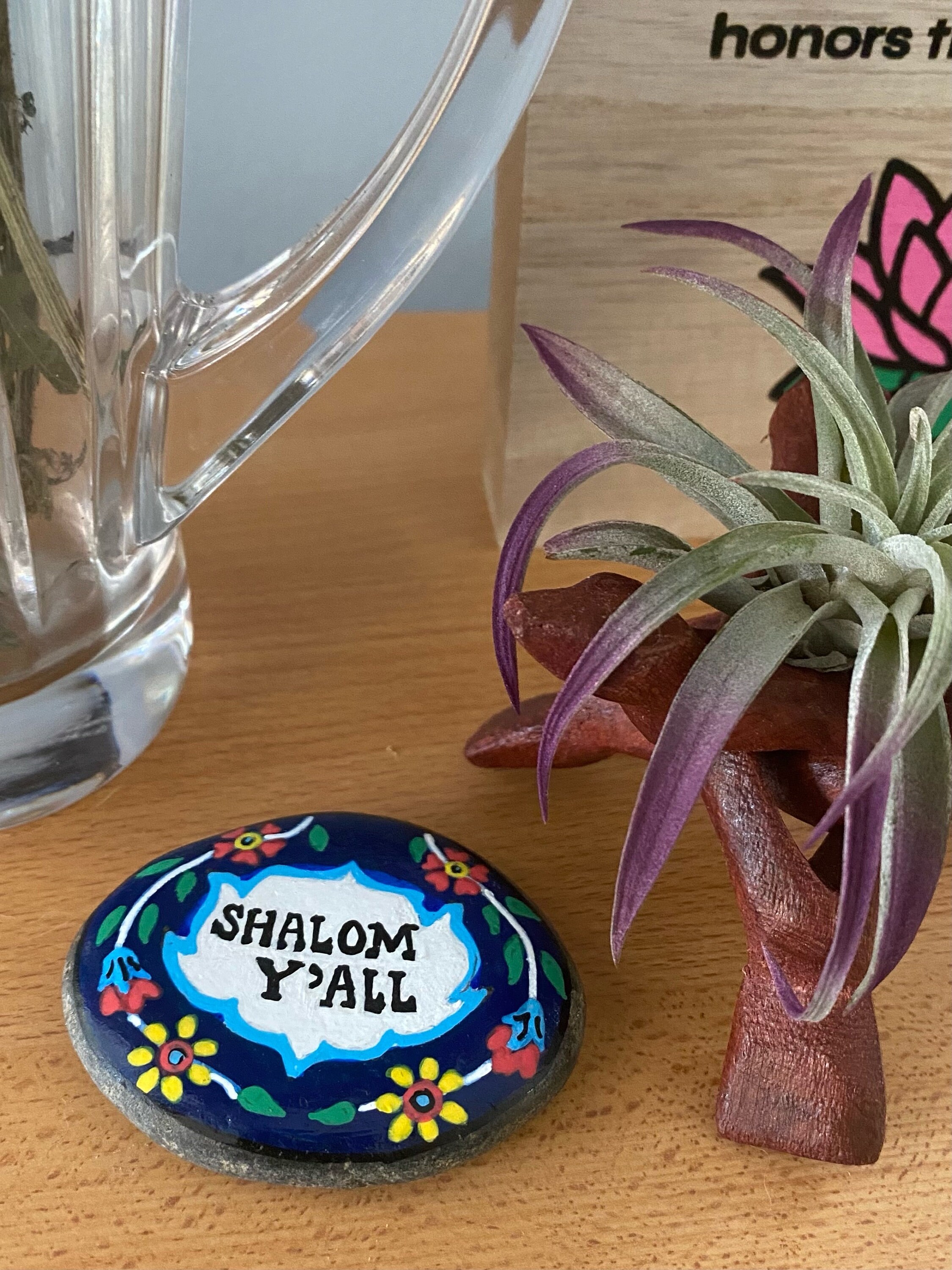 Shalom Colorful Rock, BFF, Friendship Gift, Best Friend Gift, River ...