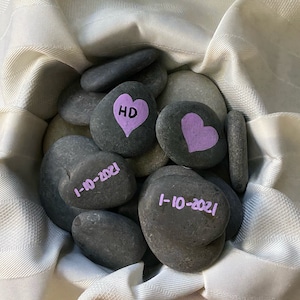 Memorial Rocks / Funeral / Memorial Service / Keepsake / Honor / Loss / Grief / Personalized /Transition / Gift / Unique