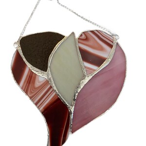 Stained Glass Heart Suncatcher