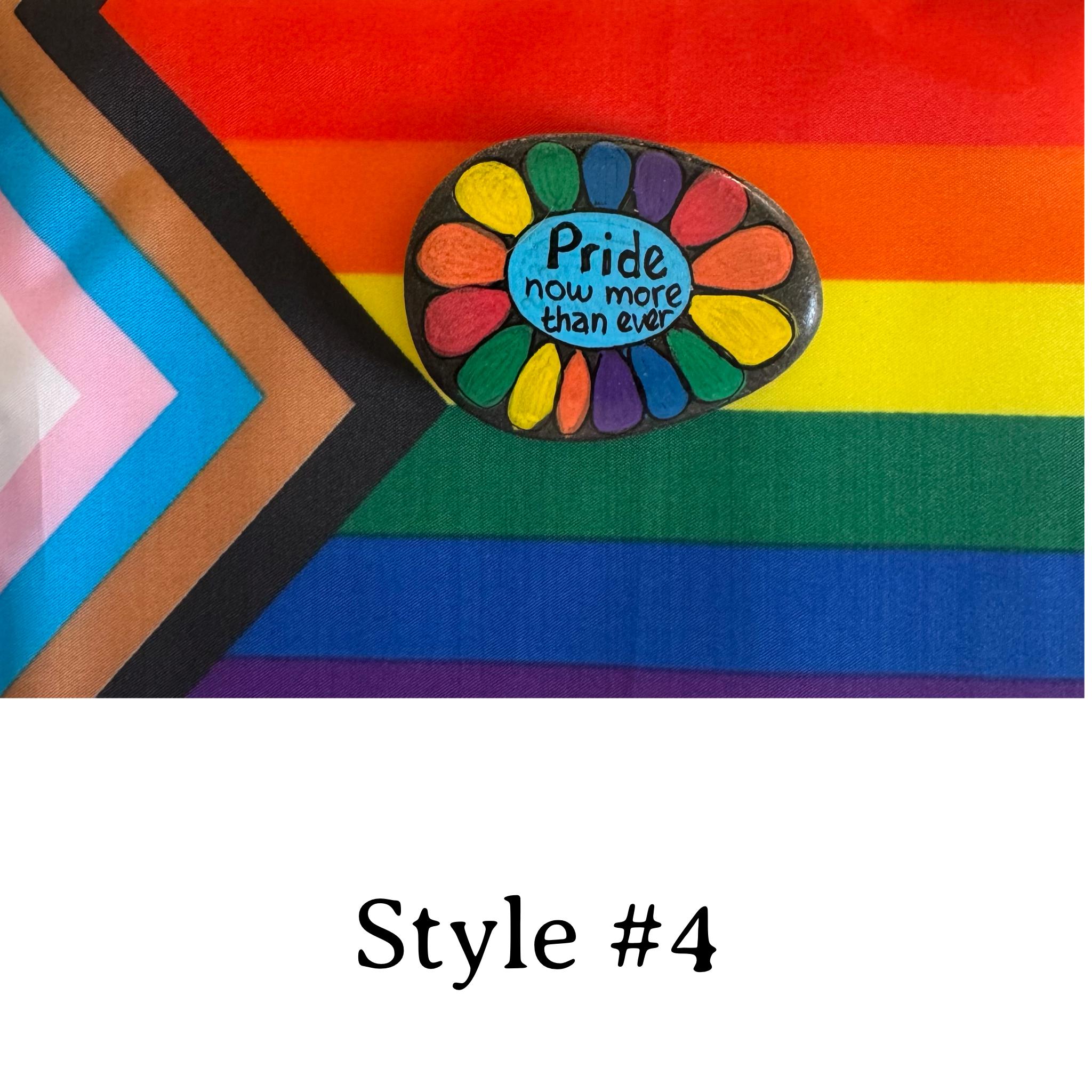 Hand-painted Pride River Rocks – LGBTQ+ Affirmation Decor, Rainbow
