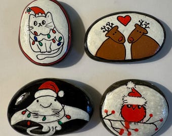 Christmas. Holiday. Gift. Hand-painted. Unique.