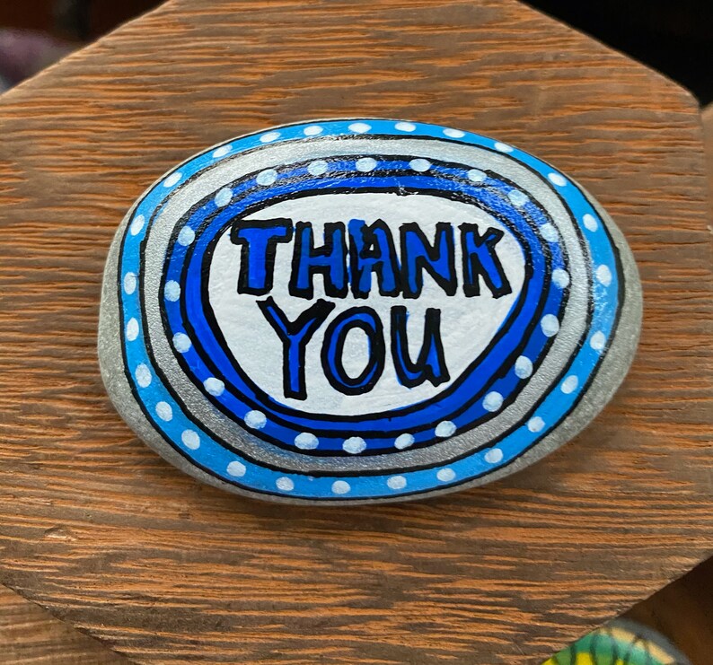 Thank You Rocks Thank You Thanks Gracias Rocks Someone Etsy