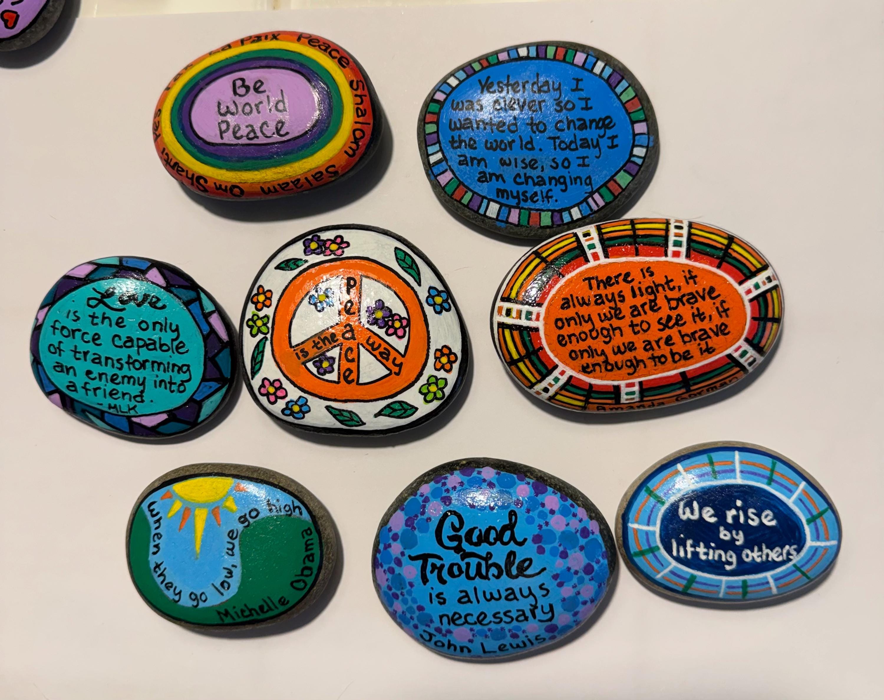 Peace Rocks Quotes Inspirational Quote Rocks, Motivational Quotes, Peace, Love ...