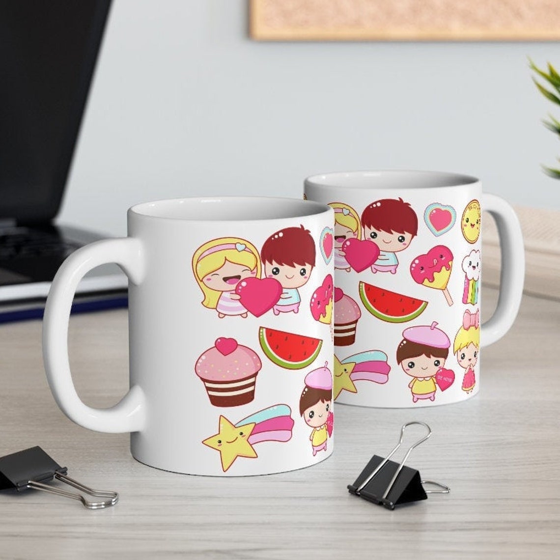 Mug valentine Valentine's day Mug Cute and colorful gift for loved one | Etsy