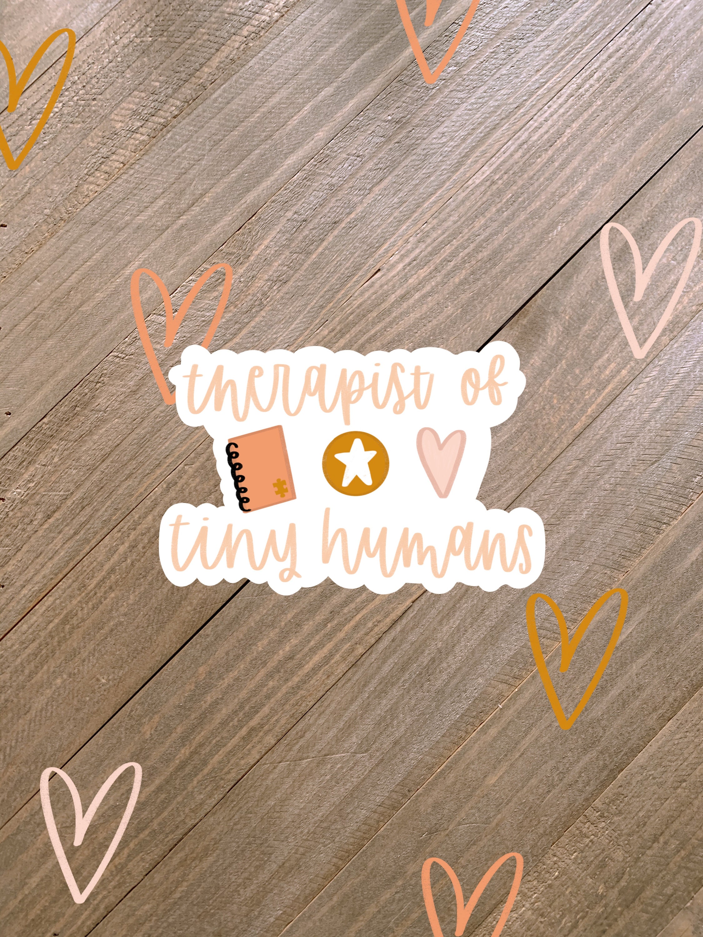 Therapist of Tiny Humans Sticker | Therapist Stickers | Speech Therap…