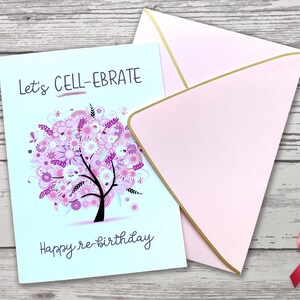 Cartão Let's CELL-ebrate, em branco por dentro, 5x7.