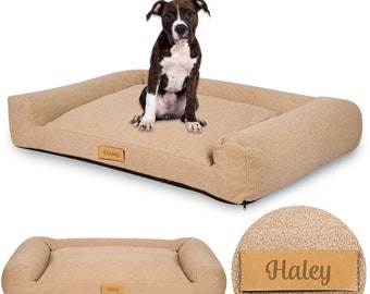 Letto per cani L, Letto per cani personalizzato, mobili per letti per cani, lettino per cani personalizzato, lettiera per cani L Medium Boucle