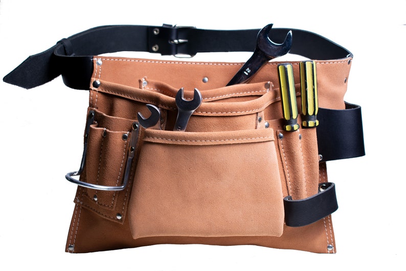 Personalized Leather Roofing tool belt for builders and fitter Etsy