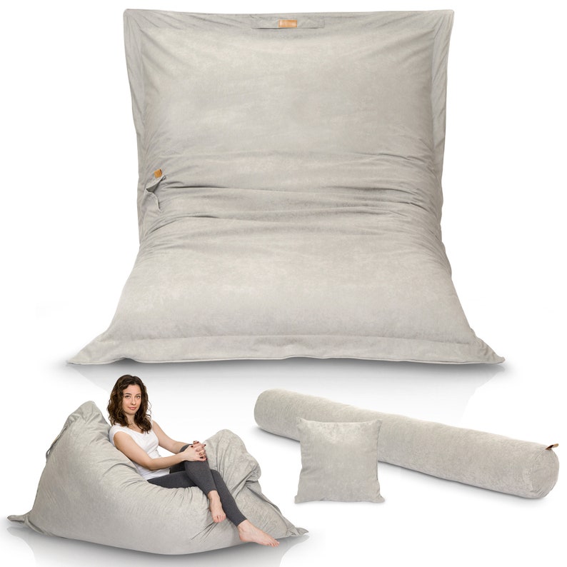 Bean Bag XXL Chair Giant EPS micro beads Furniture Bean Bag Big Sofa Extra pillows free of charge zdjęcie 2