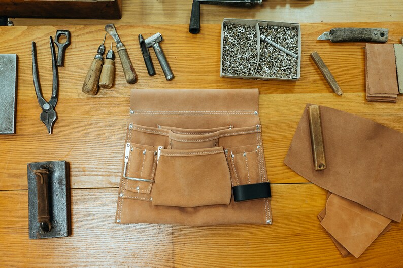 Personalized Leather Roofing Tool Belt for Builders and Fitter Etsy