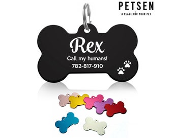 Personalized Dog ID Tag, personalized pet ID tag for cats and dogs,  engraved pet id tag, custom pet id tag
