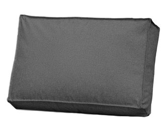 Garden cushion for euro palette 60x40 outdoor pillow 1 it. / dark grey