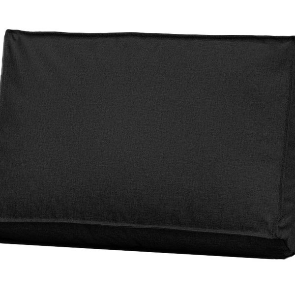 Garden cushion for euro palette 60x40 outdoor pillow 1 it. / black