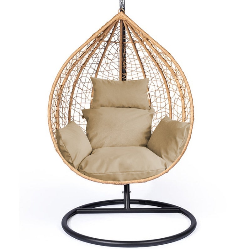 Cojín columpio colgante capullo/ beige
