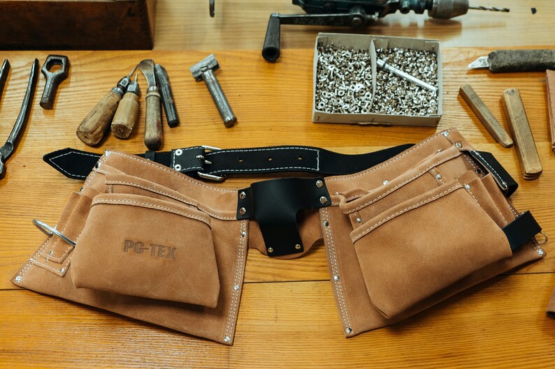 Personalized Leather Roofing Tool Belt for Builders and Etsy