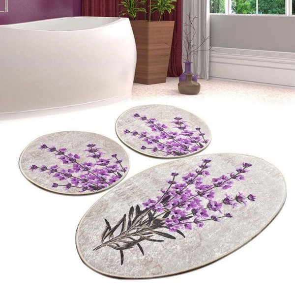 Purple Bathroom Etsy