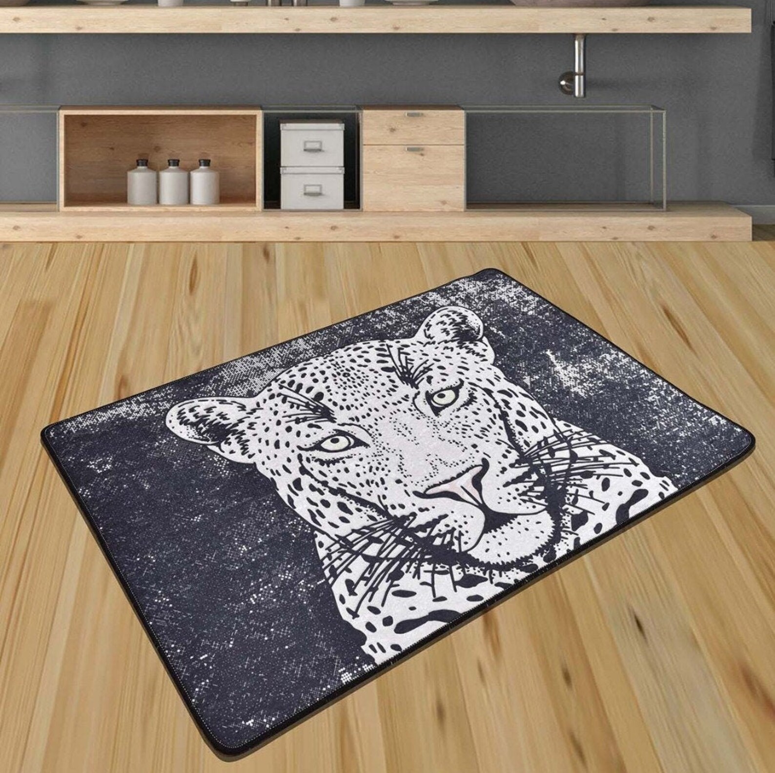 TIGER ACCENT RUG / Animal Print Rug Multipurpose Rug Leopard Etsy