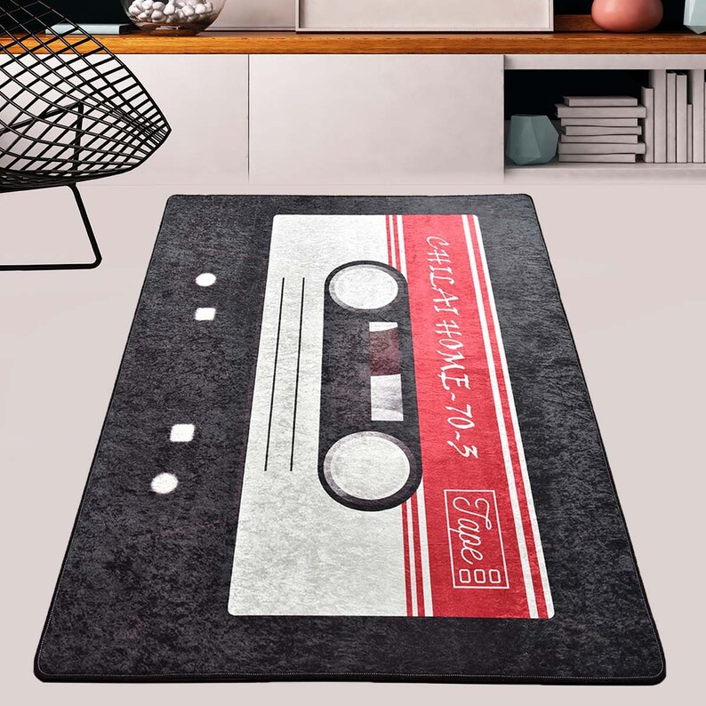 Cassette Retro Rug Retro Design Teppich Etsy
