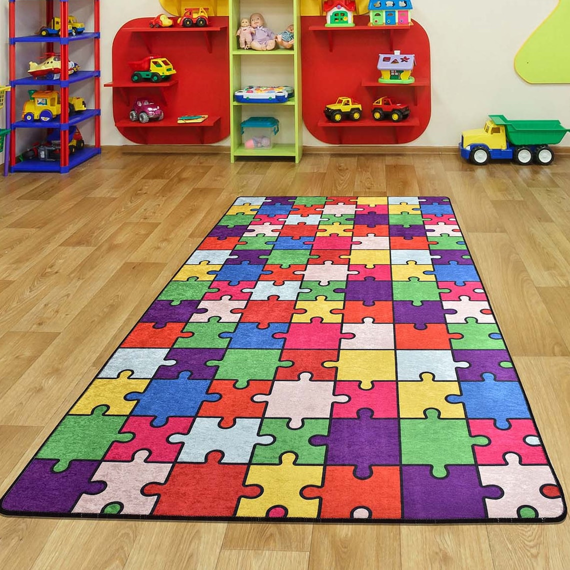 JIGSAW PUZZLE RUG / digital printed rug for children's Etsy