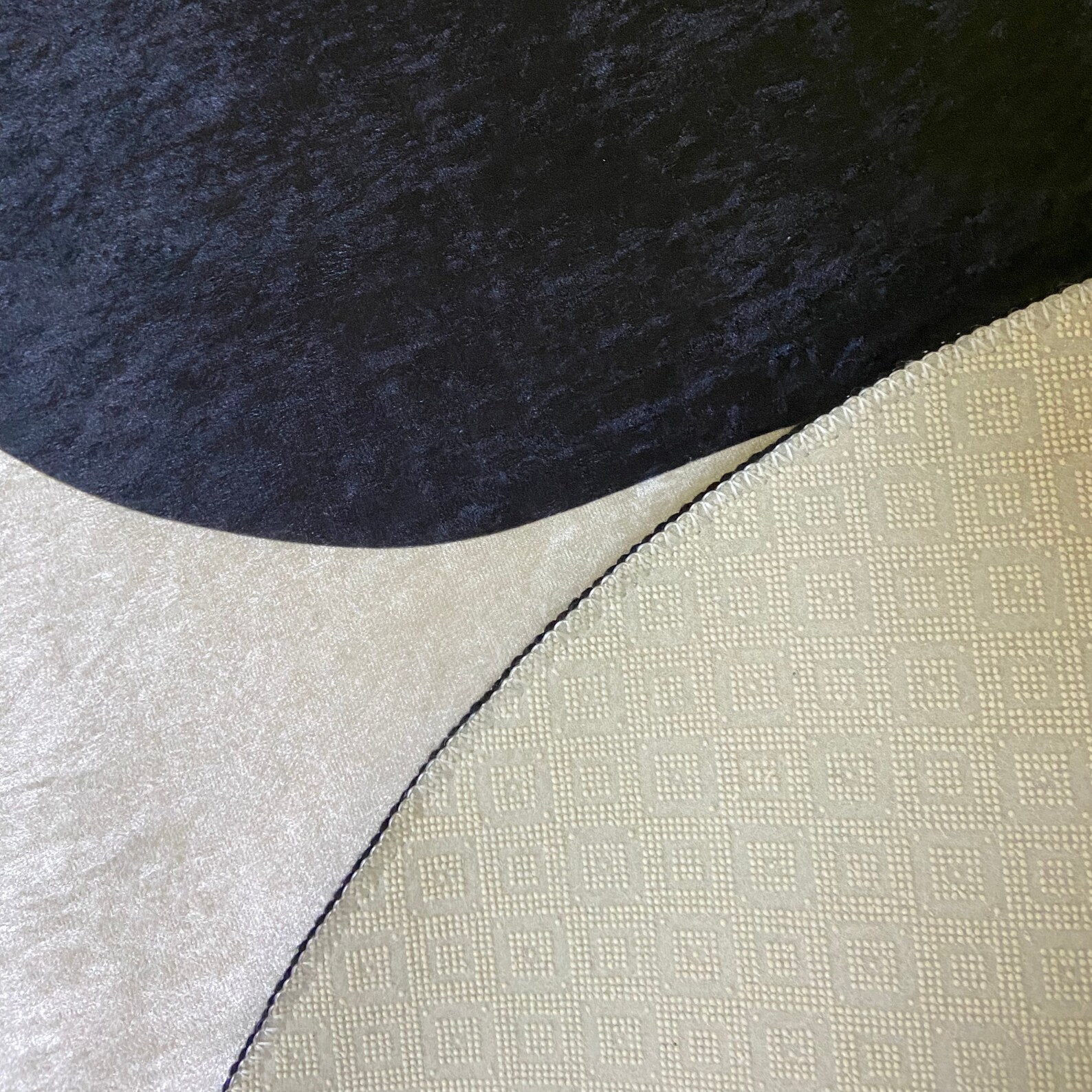 Yin and Yang Circle Digital Rug Black&white Yinyang Digital Etsy