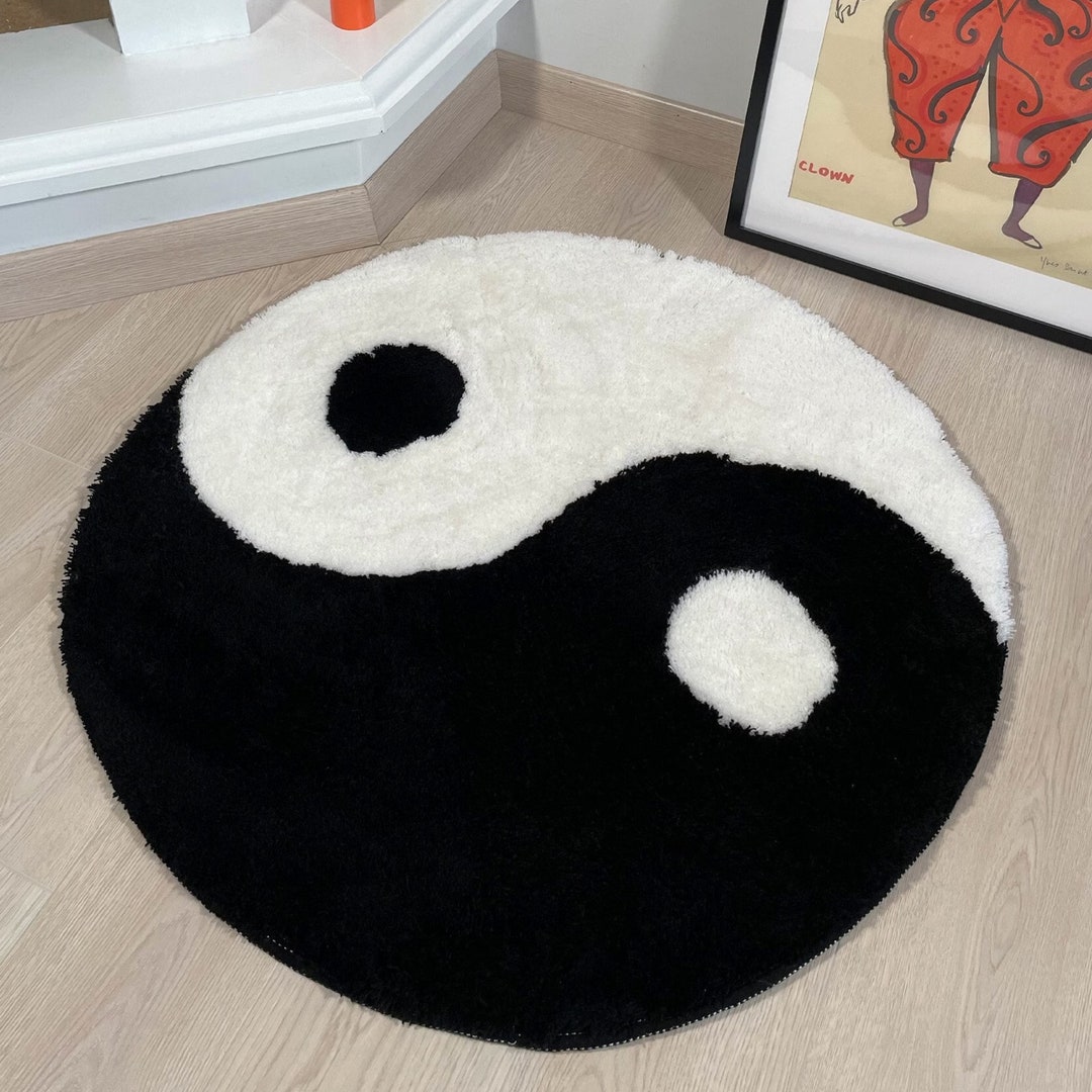 YIN YANG RUG Rugs for Bedroom Aesthetic Y2k Gift Tufted Etsy