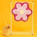 FLUFFY FLOWER RUG / color options, ultra soft and fluffy flower shaped rug, decorative accent rug, decorative flower rug, ships within 24h