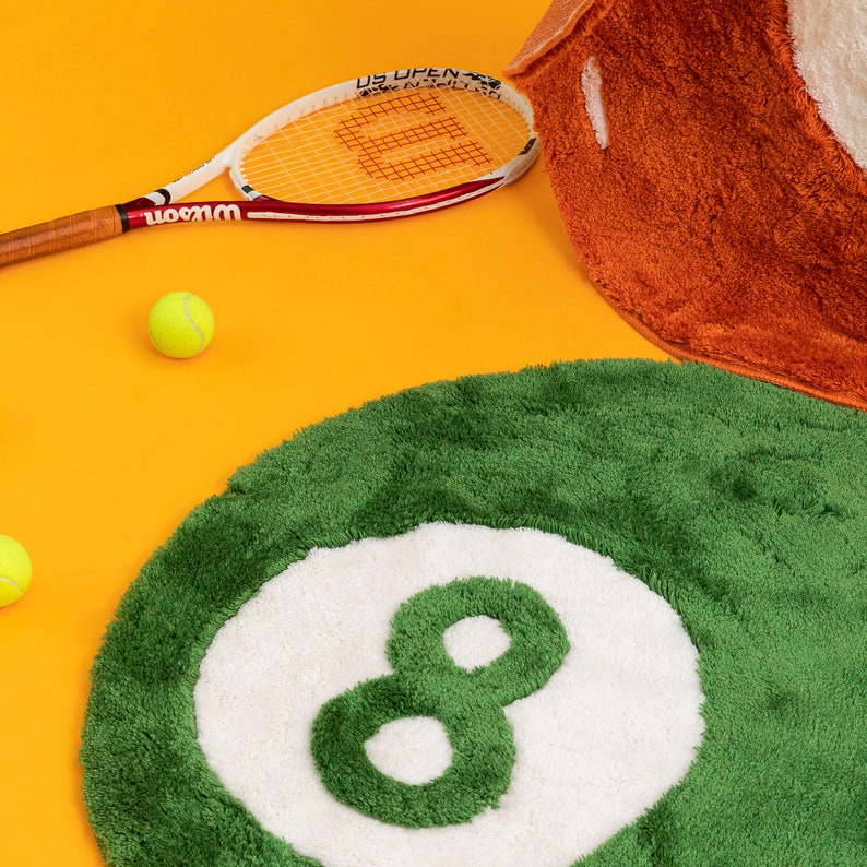 8 BALL RUG Billiards Rug Bedroom Aesthetic Rugs Minimalist Etsy Schweiz