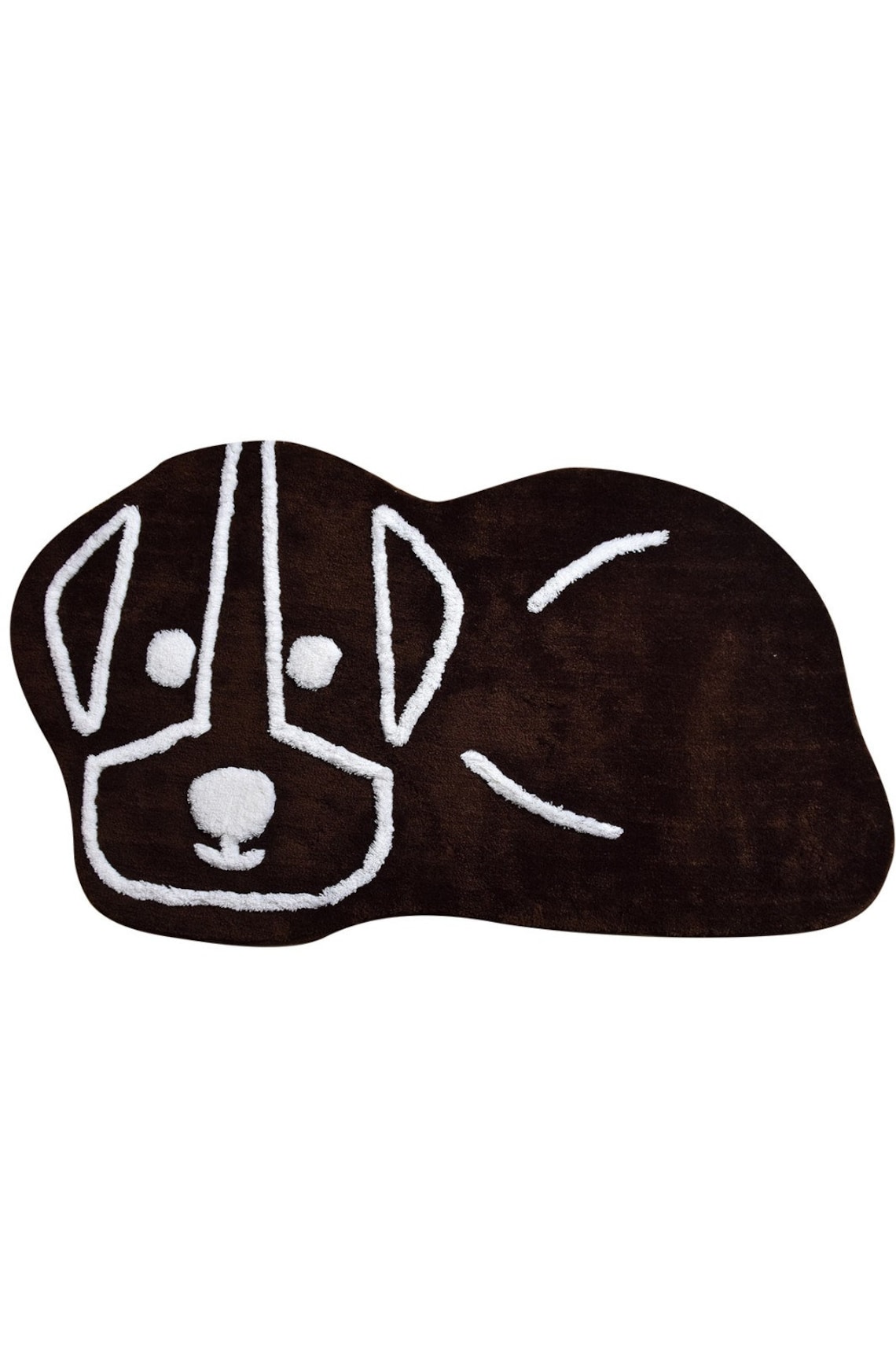 FLUFFY DOG RUG / ultra soft and fluffy dog shaped rug Etsy