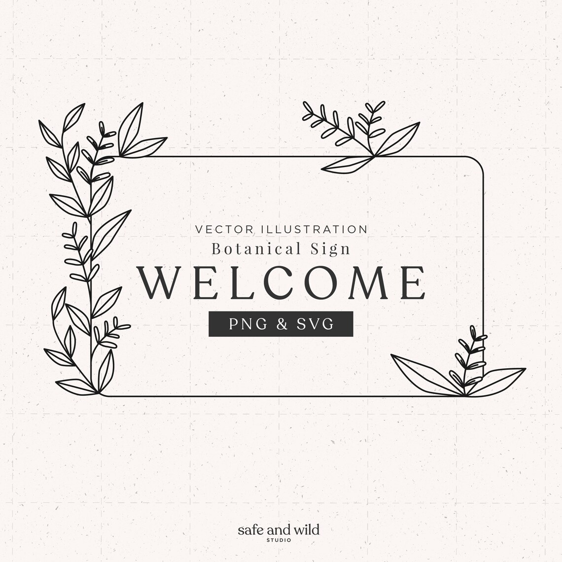 Set of Kanz, Welcome Sign and Polaroid Picture Illustrations With ...