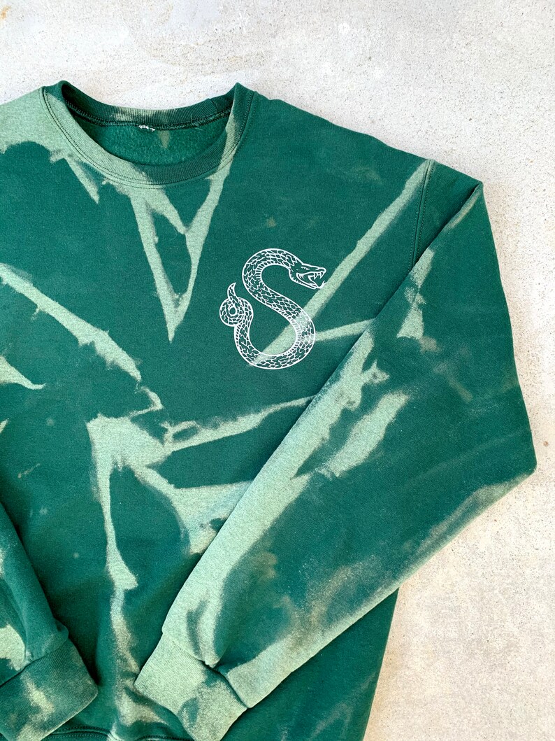Bleach Dye House Sweatshirt Etsy
