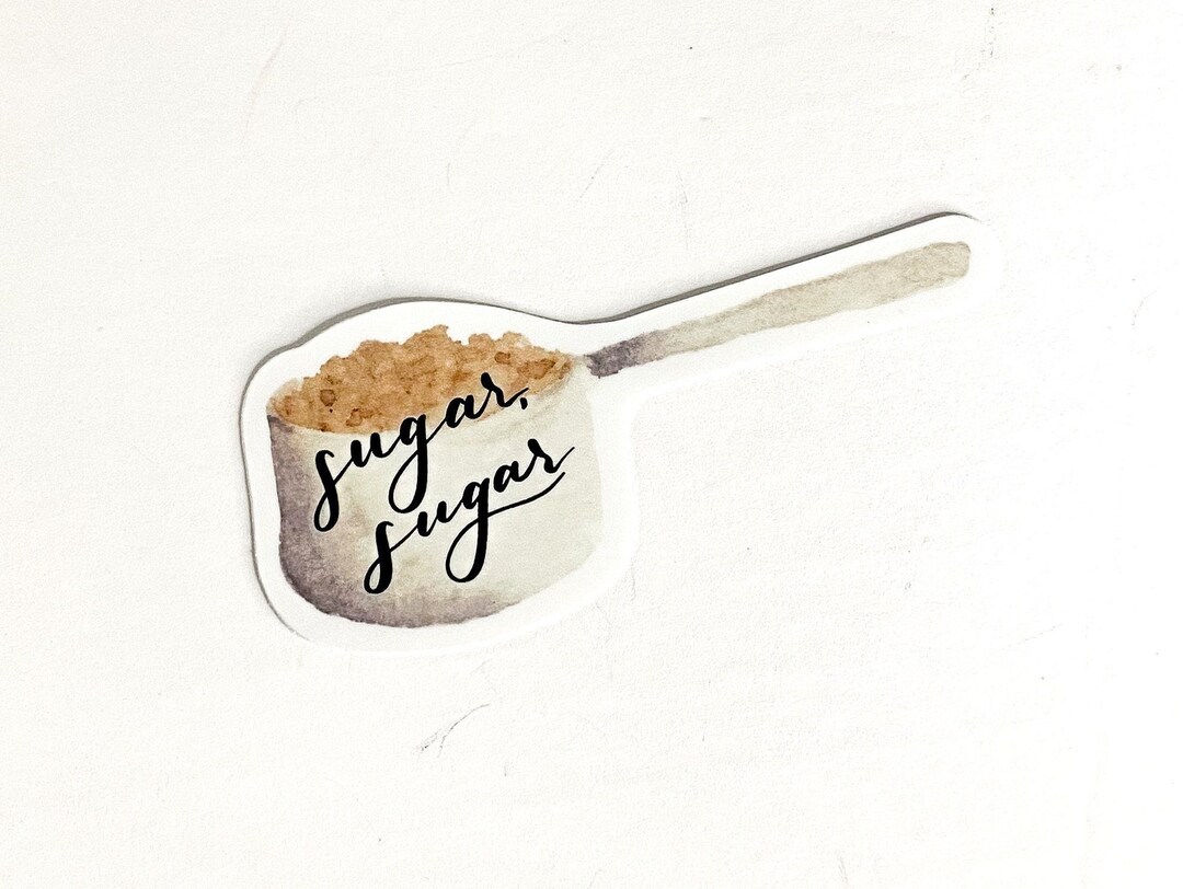 Sucre Sticker Brown Sugar Sticker Watercolor Decal Laptop Sticker Phone - Etsy