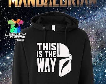 Sudadera unisex con capucha de peso medio de 245 g de Star Wars Mandalorian (This Is The Way)
