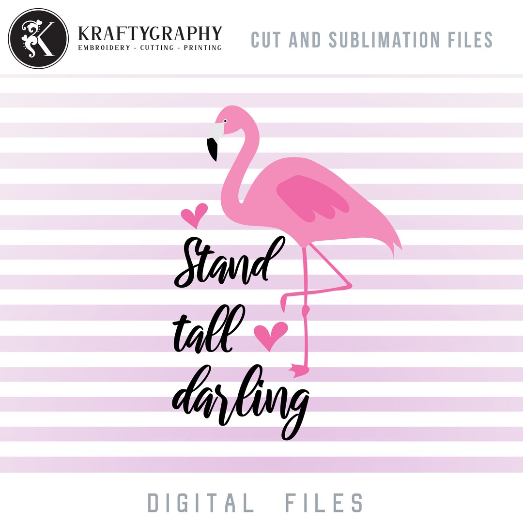 Flamingo Sprüche SVG Sommer Zitate PNG tropischen Vogel Wort Etsy.de