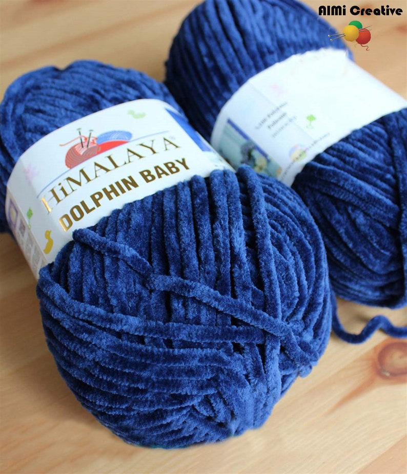 velvet yarn Himalaya Dolphin Baby Chunky yarn Bulky yarn Soft yarn