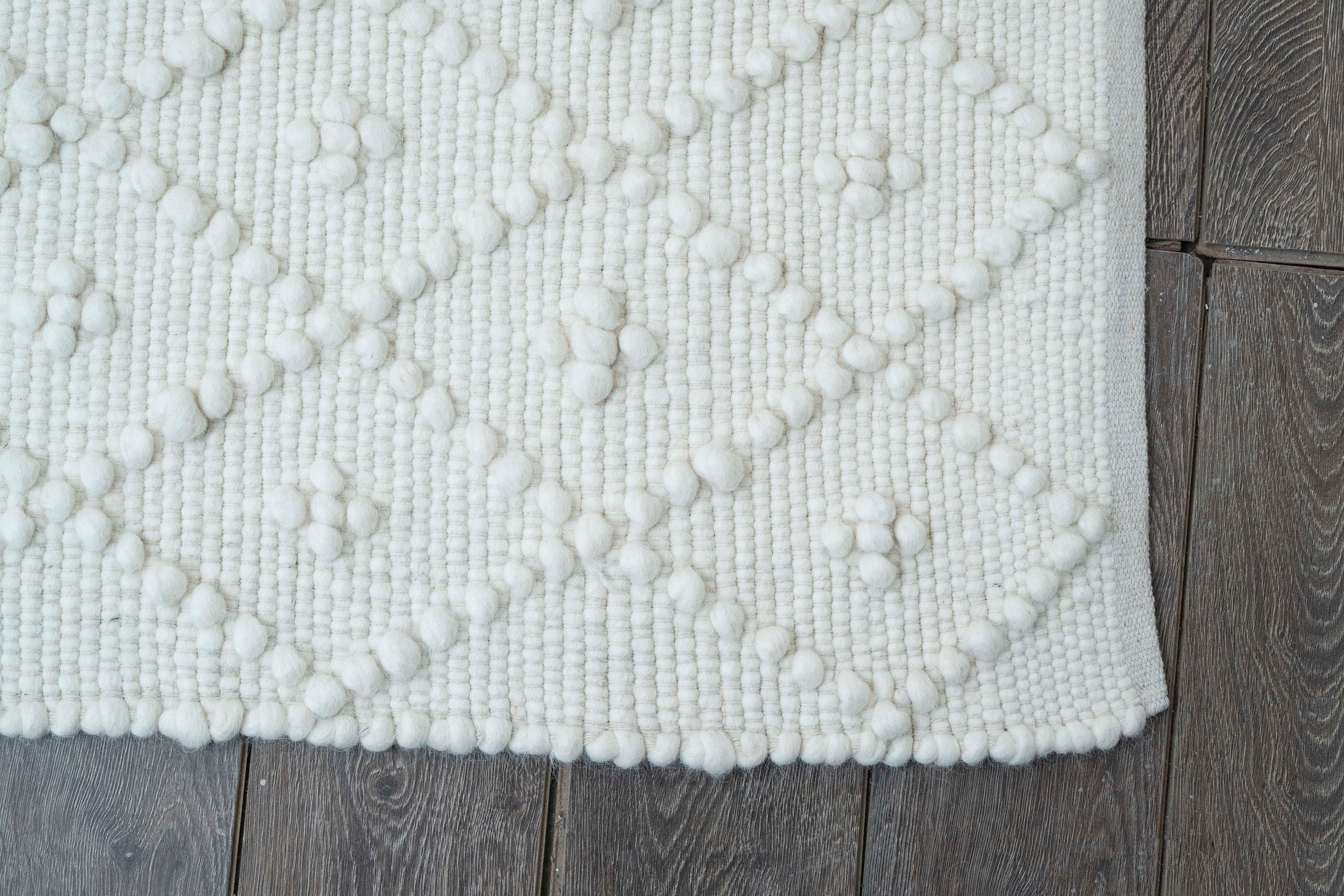 The Indoor Store Hand Woven Chunky Wool Geometric Loops Rug - Etsy