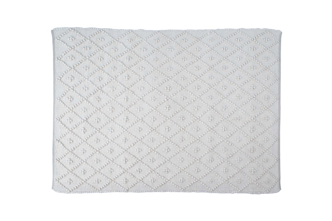 The Indoor Store Hand Woven Chunky Wool Geometric Loops Rug - Etsy