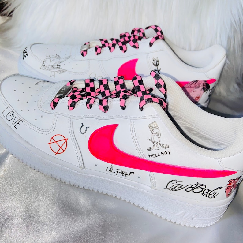 Lil Peep Custom Air Force 1 | Etsy