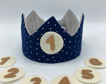 Birthday crown with number
