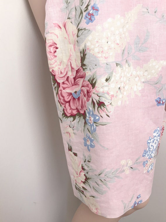 Renato Nucci Floral Linen Pink Dress Blazer Set /… - image 5