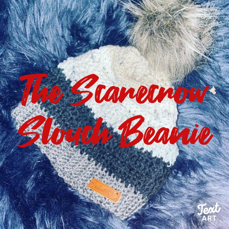 Crochet beanie Scarecrow Slouch Beanie Pattern crochet beanie pattern slouchy beanie pattern slouchy beanie Crochet slouchy beanie