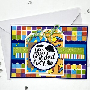 BEST DAD, biglietto di auguri fatto a mano per la festa del papà