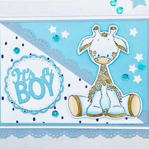 IT’S A BOY!, biglietto per festeggiare una nascita fatto e colorato a mano,baby shower,primo compleanno,compleanno bimbo,dolce attesa