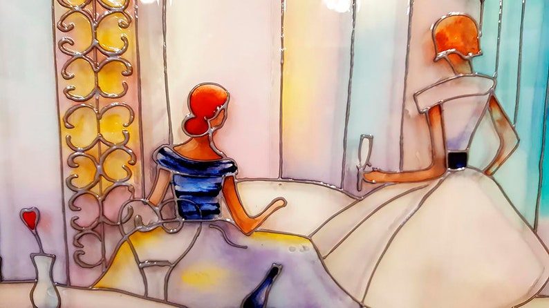Artglass painting original
