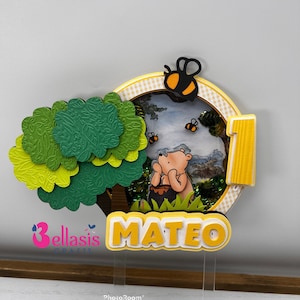Winnie the Pooh Caketopper, Winnie the Pooh birthday party, winnie pooh party decor