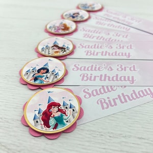 Princess Label Wasser, Prinzessin Party Dekor, Prinzessin Geburtstagsfeier, Partyzubehör