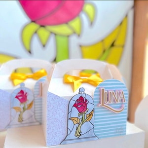 Beauty and the beast gable box, beauty and the beast party decor, beauty and the beast birthday party, beauty and the beast party supplies