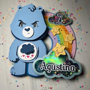 Care Bears Caketopper, Care Bears party decor, Care Bears party supplies, care bear birthday