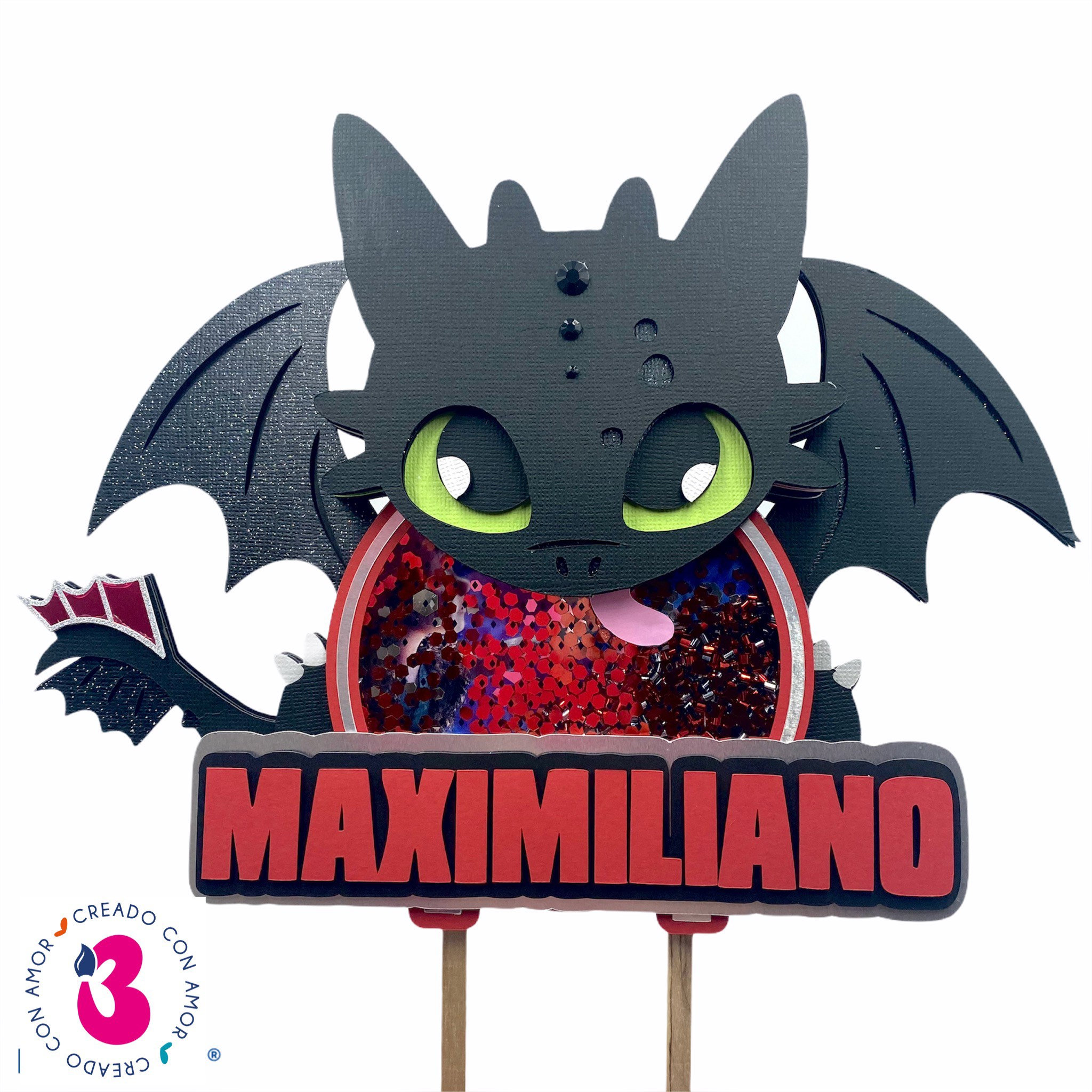 Tree Topper Toothless Toothless Caketopper, how to train your dragon caketopper, caketopper ...