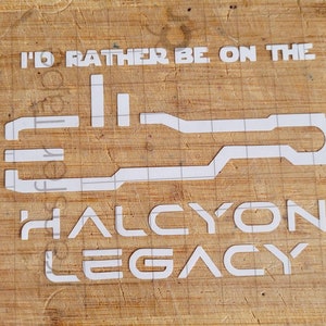 5&quot; Starcruiser decal, Space Battle decal, I&#39;d rather be on