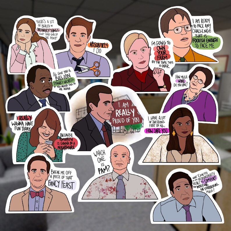 The Office Sticker Pack Etsy